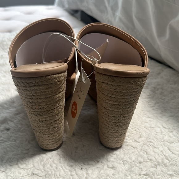 NWT a new day Blush Adelina Wedge Sandals - Picture 7 of 8